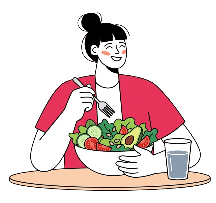 Persona sosteniendo bowl con comida saludable